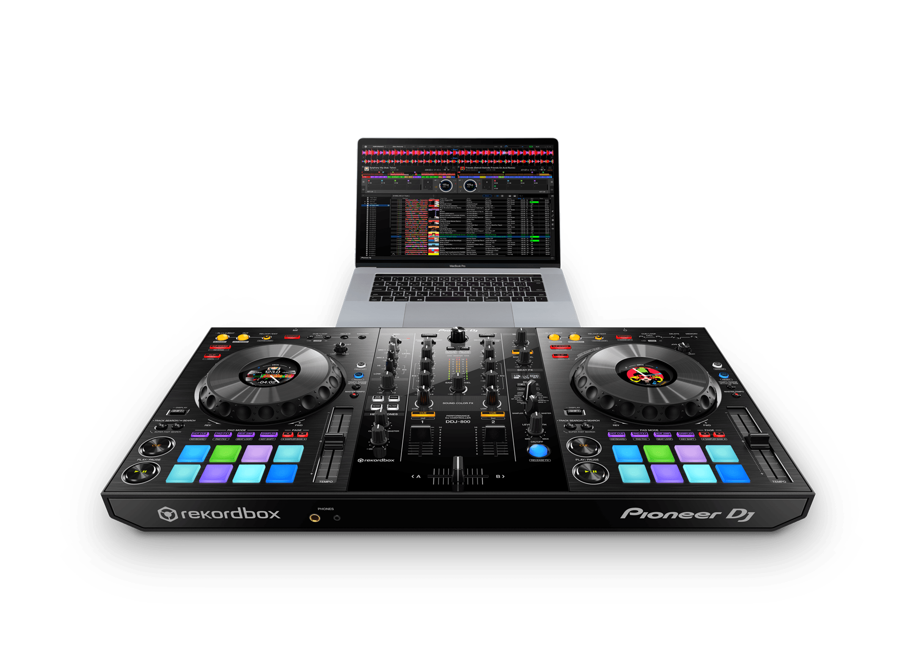 Pioneer DDJ 800 with Laptop